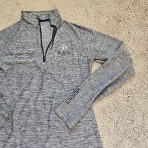 Colosseum UNH Wildcats Size S Grey Lightweight Pullover 1/4 Zip New Hamphire